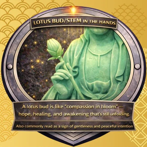 Glow-in-the-Dark Kwan Yin Guanyin Resin Figurine 4” Lotus Base Zen Feng Shui - Picture 8 of 9